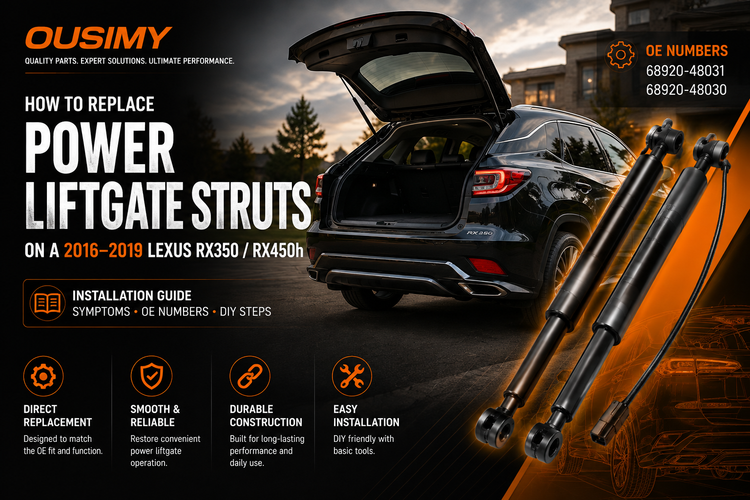 How to Replace Power Liftgate Struts on a 2016–2019 Lexus RX350 & RX450h