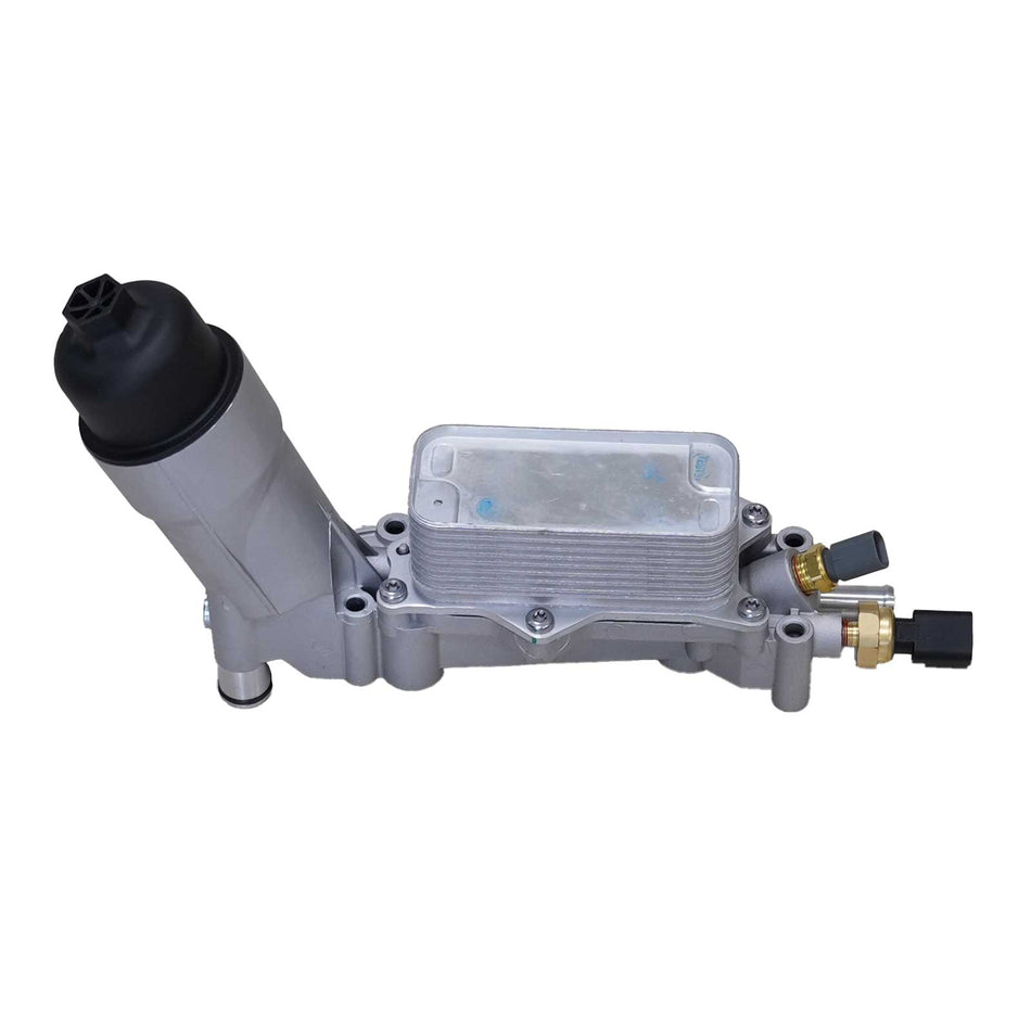 OUSIMY Aluminum Engine Oil Cooler Filter Housing for Chrysler Dodge Jeep Ram 3.6L 2011-2016 | OE 68105583AF