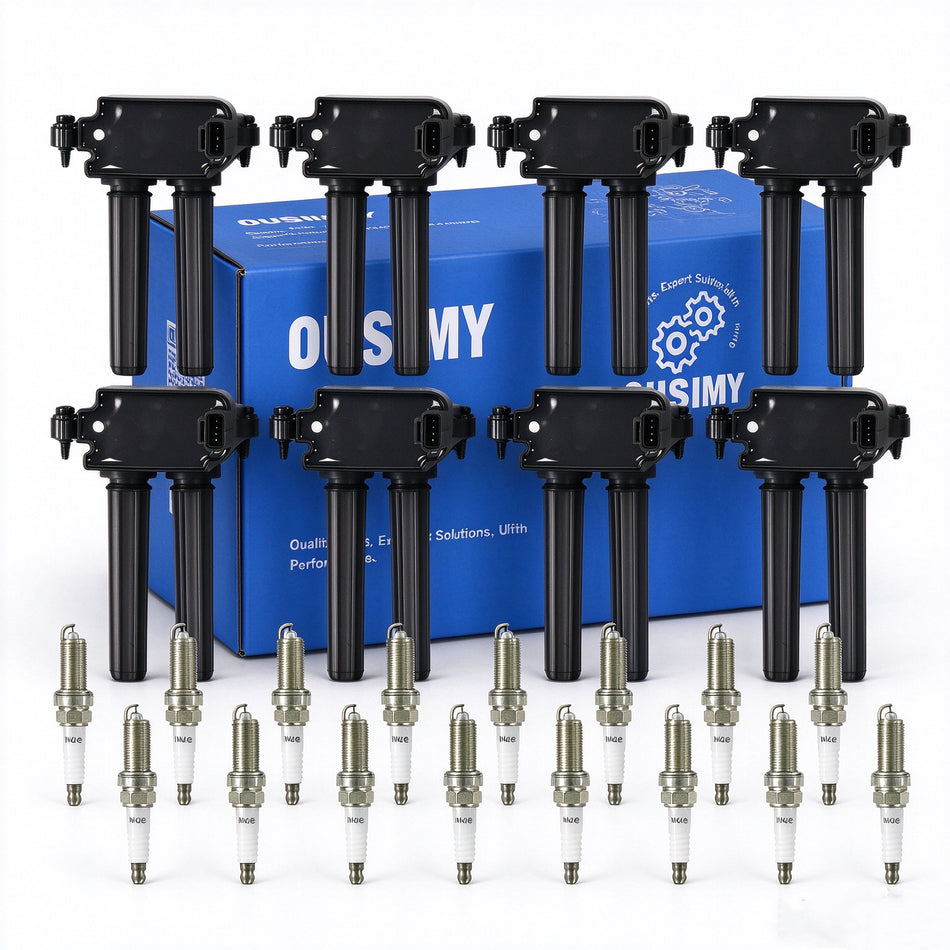 OUSIMY 8X Ignition Coil & 16X Iridium Spark Plug for Jeep Dodge Ram V8 5.7L 2006-2024 | OE#UF504