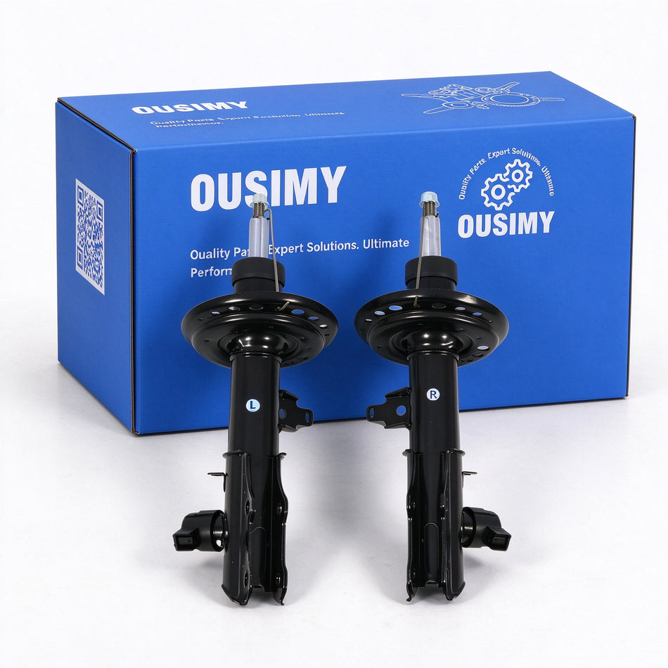 OUSIMY Pair Front Shock Absorbers with Electric Sensor for Cadillac XT5 GMC Acadia Buick Enclave 2017-2022 | OE 84510281