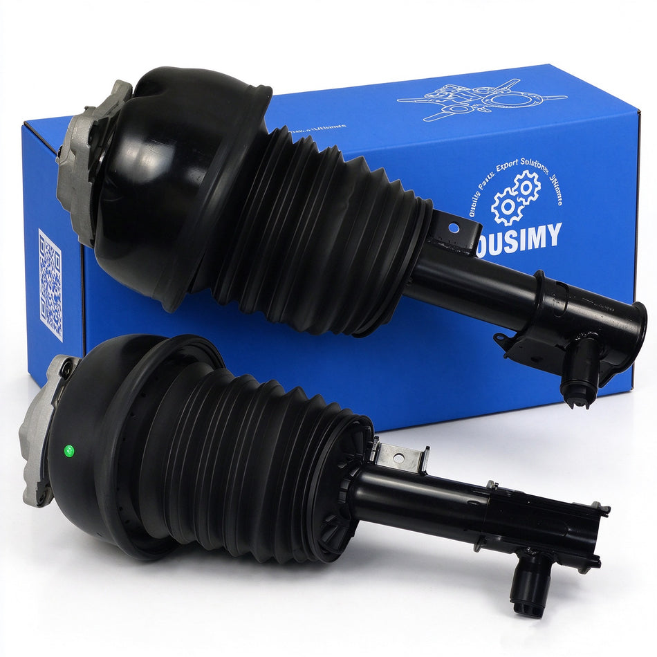 OUSIMY Pair Front Air Suspension Shock Struts with ADS for Mercedes W212 W218 CLS E-Class 4Matic 2010-2018 | OE A2123208113, A2123201938