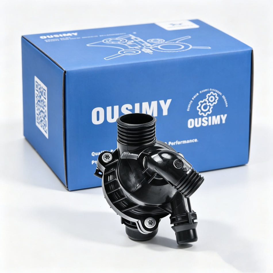 OUSIMY Thermostat Housing Assembly for BMW E70 X5 2007-2010 E71 X6 2008-2010 Petrol | OE 11537586924, 11537536655
