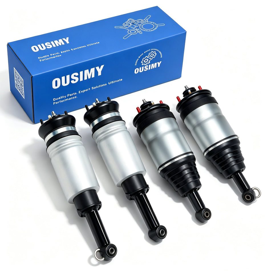 OUSIMY 4PCS Front & Rear Air Suspension Struts Shocks for Land Rover Range Rover Sport L494 2014-2022 | OE LR056453, LR056454, LR045248, LR045249