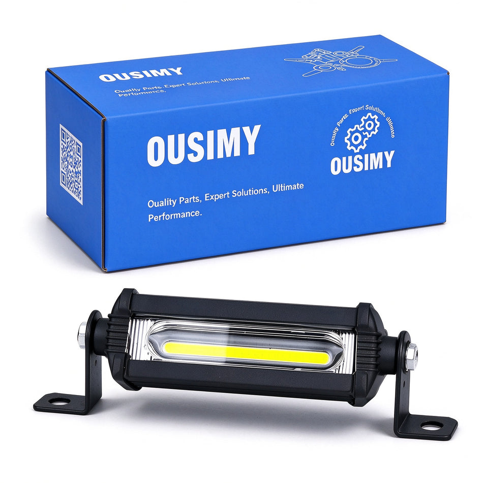OUSIMY 18W Slim Single Row LED Light Bar for Car Truck SUV Off-Road