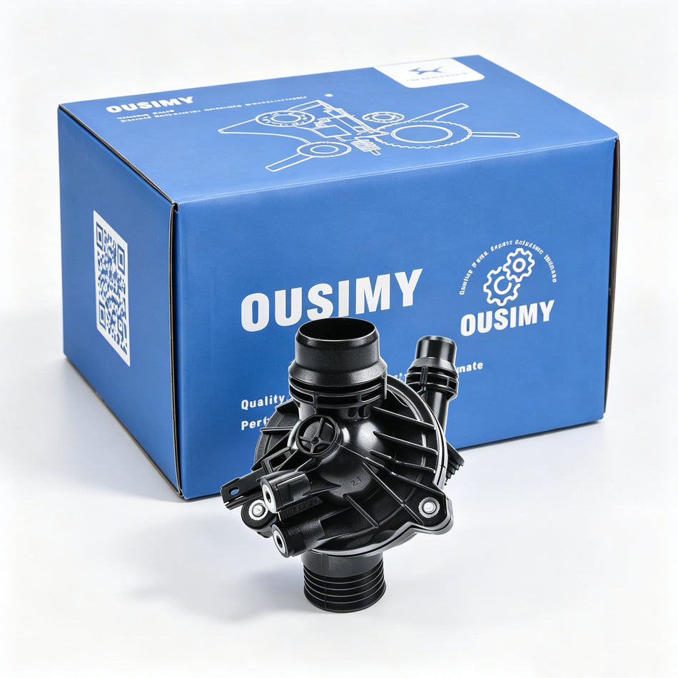 OUSIMY Thermostat Housing Assembly for BMW E70 X5 2007-2010 E71 X6 2008-2010 Gas Engine | OE 11537580627