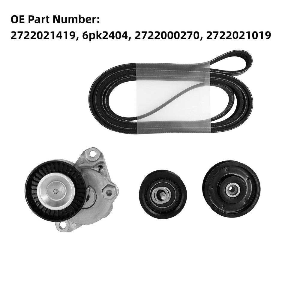 OUSIMY Belt Tensioner Pulley Set for MERCEDES-BENZ C230 C280 C300 C350 CL550 E350 | OE 2722000070