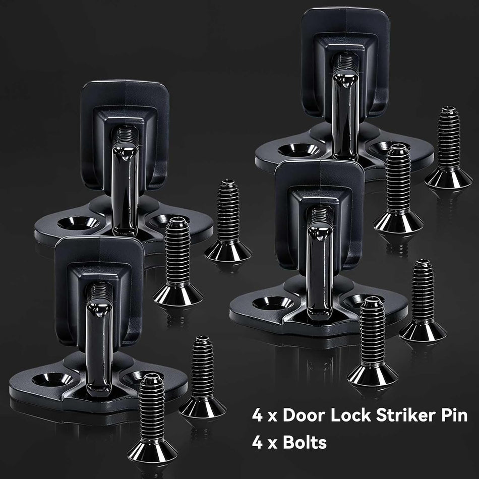 OUSIMY 4PCS Door Lock Striker Pin with Bolt for Ford F150 F250 F350 1999-2016 | OE 9L3Z-1522008-A, 9L3Z1522008A