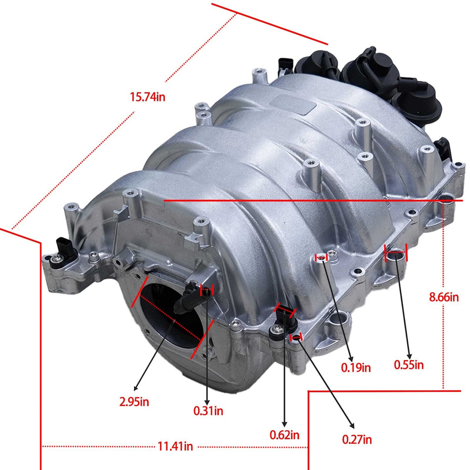 OUSIMY Aluminium Intake Manifold Module With Gaskets for Mercedes W203 W204 W211 W212 | OE 2721402401
