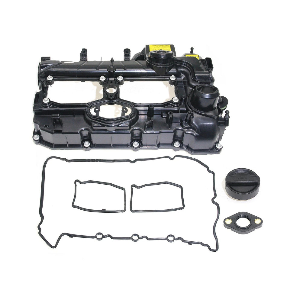 OUSIMY Valve Cover with Gasket & Oil Cap for BMW N20 F10 320i 328i 528i X1 X3 X5 Z4 2012-2018 | OE 11127588412